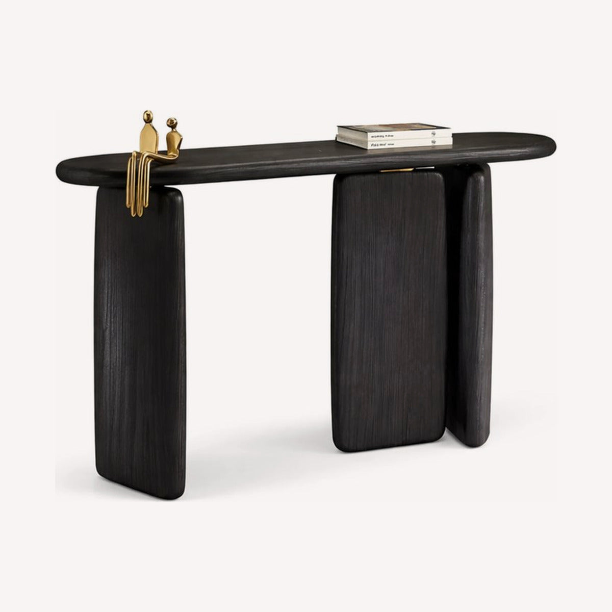 Sideboards, credenzas and media consoles with fluted fronts, stone tops and handle-free storage.