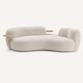 Madrid sculptural curved bouclé sofa