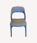 Kai slate blue open back dining chair