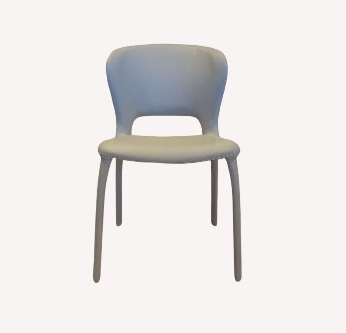 Adele light gray fully upholstered dining chair