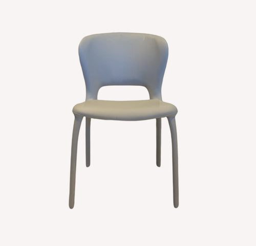 Adele light gray fully upholstered dining chair
