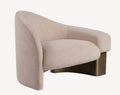 Luna wide sculptural accent chair