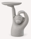 Coco gray sculptural monkey side table