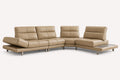 Aston modern power reclining sectional with slim metal legs
