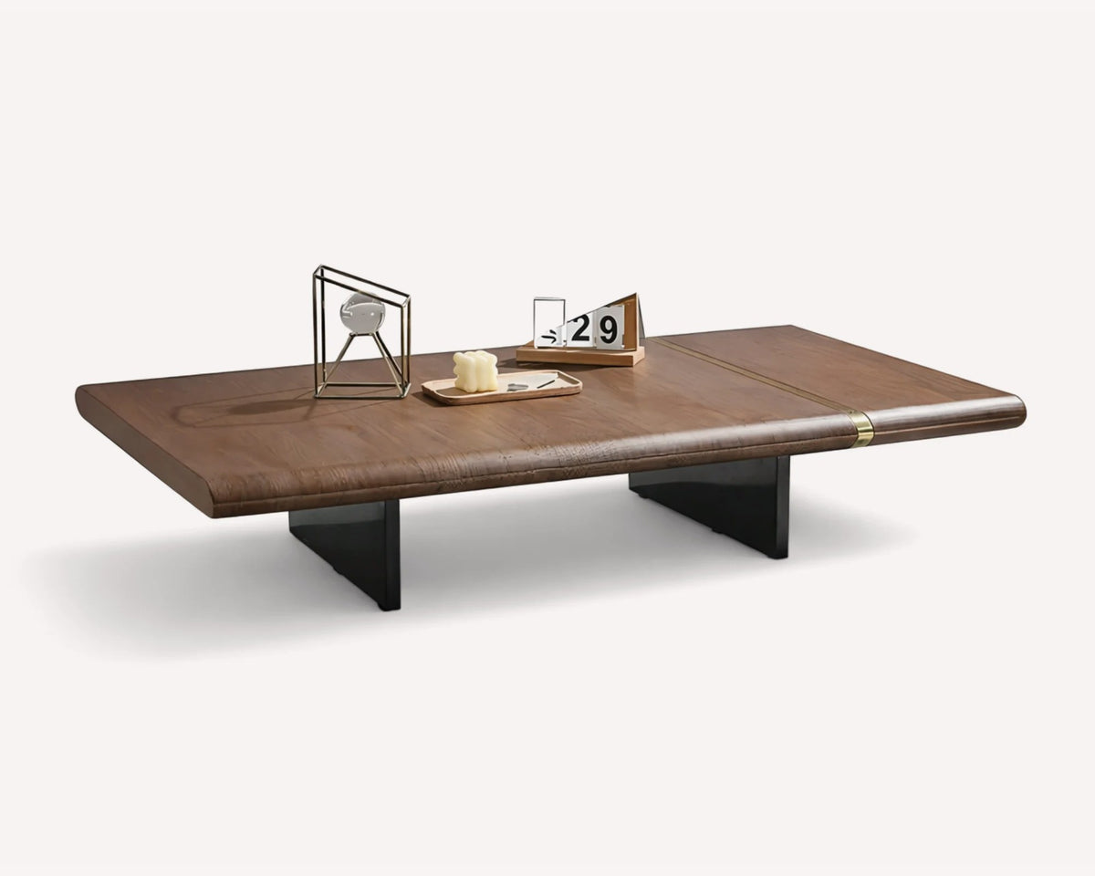Ilan handcrafted low wood coffee table