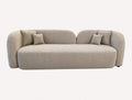 Panda organic rounded sofa with wide arms