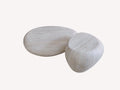 Tipa organic travertine look coffee table and side table