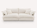 Lorraine low deep sofa with oversized cushions