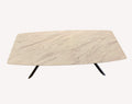 Mali marble look coffee table on slim black legs