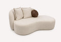 Kesarit amorphous light bouclé loveseat