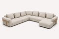 Romy large modular corner sectional with rounded arms