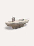 Folio sculptural fiberglass coffee table