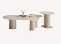 Picanto cream cloud shaped coffee table and side table