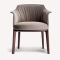 Henry dining chair with solid wood legs