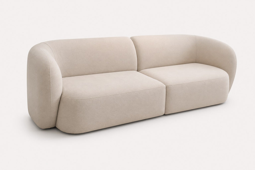 Bonbon organic rounded low sofa, view 2