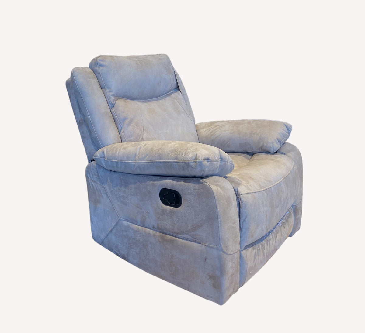 Barak gray rocking recliner, view 2