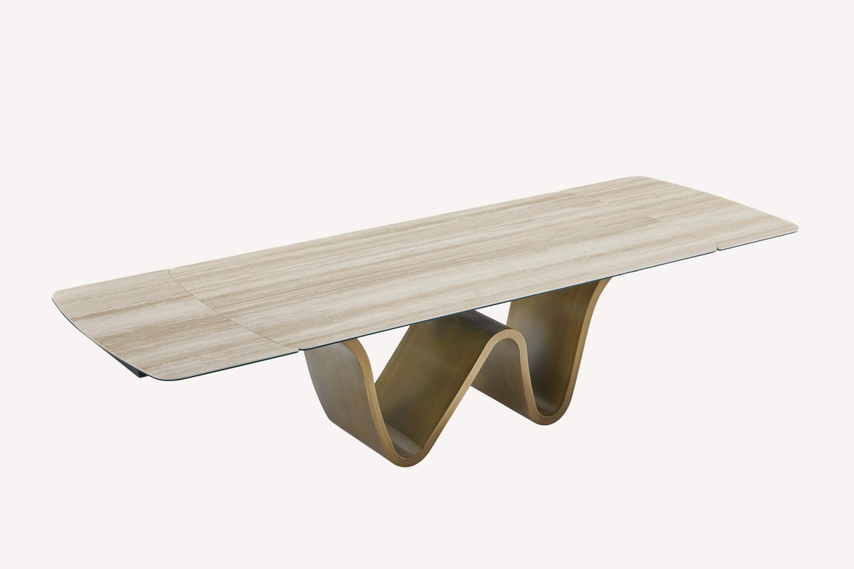 Miami porcelain top dining table, view 2