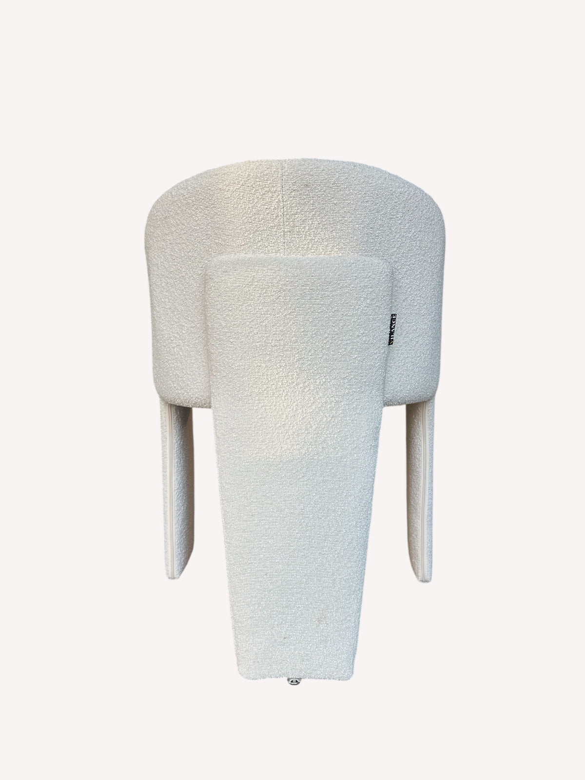 Leo bouclé dining chair, view 3