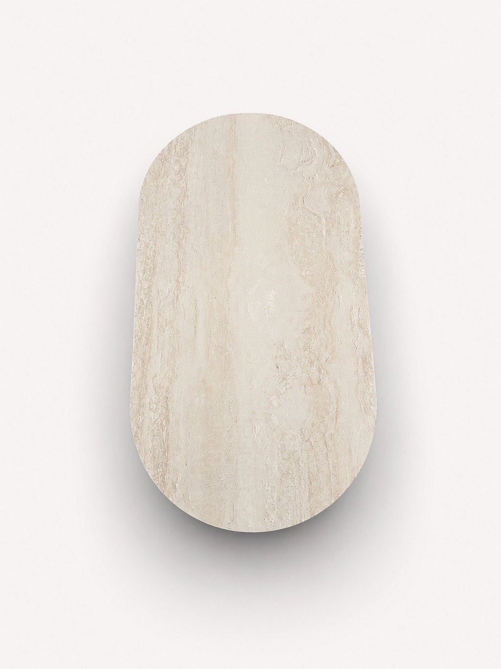 Bombay porcelain top dining table on rounded solid wood legs, view 4