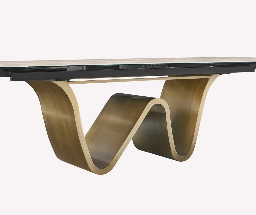 Miami porcelain top dining table, view 4