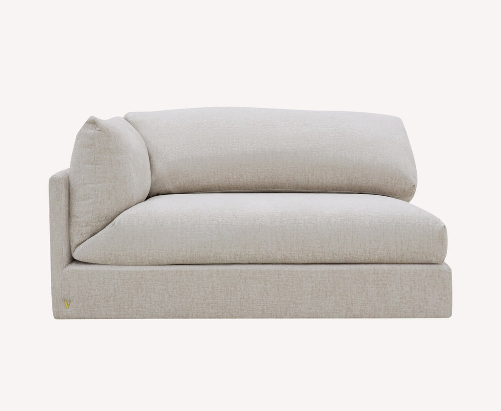 Zoey deep seat oatmeal sofa, view 6