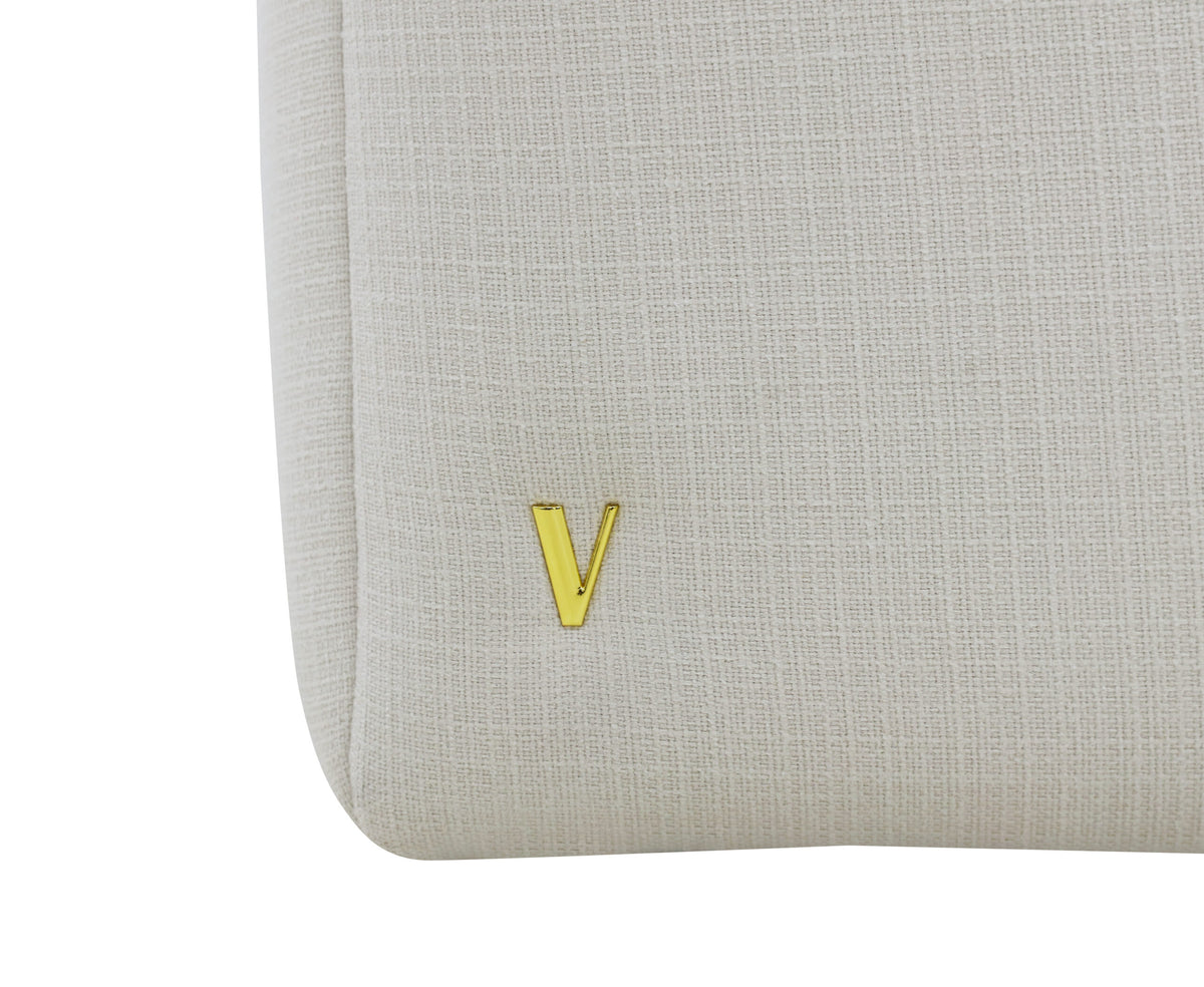 V2075 cream biscuit tufted sofa, view 5