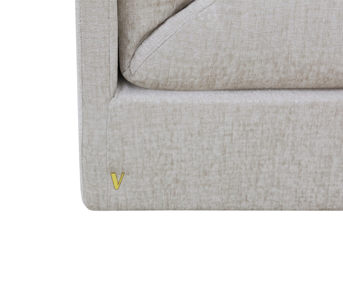Zoey deep seat oatmeal sofa, view 7