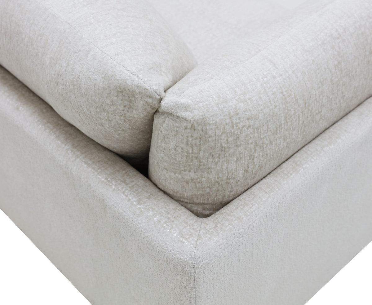 Zoey deep seat oatmeal sofa, view 4