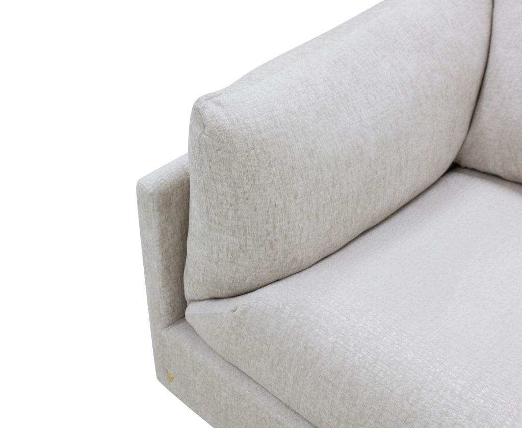Zoey deep seat oatmeal sofa, view 5