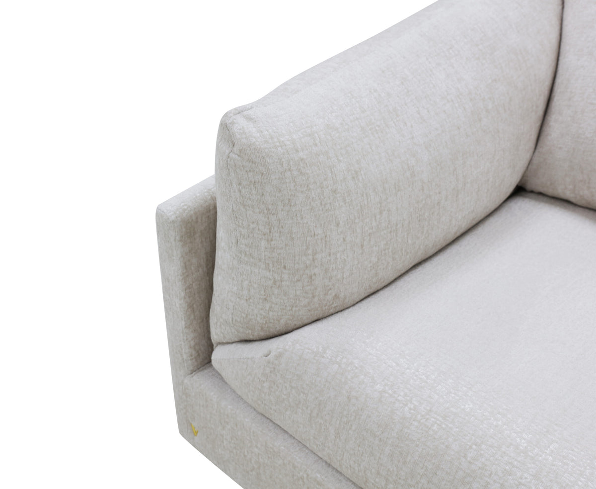 Zoey deep seat oatmeal sofa, view 5