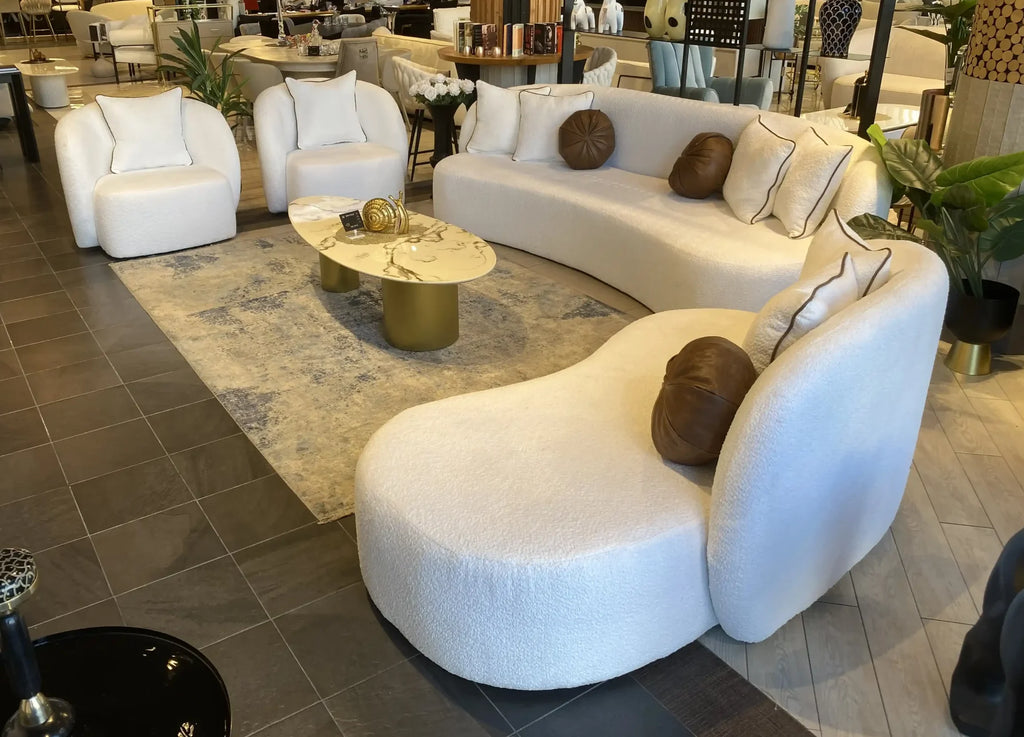 Kesarit sculptural rounded sofa, view 3